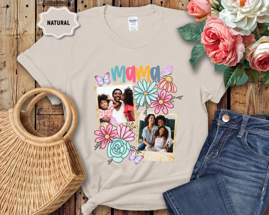 Mama Photo Collage T-Shirt Pink